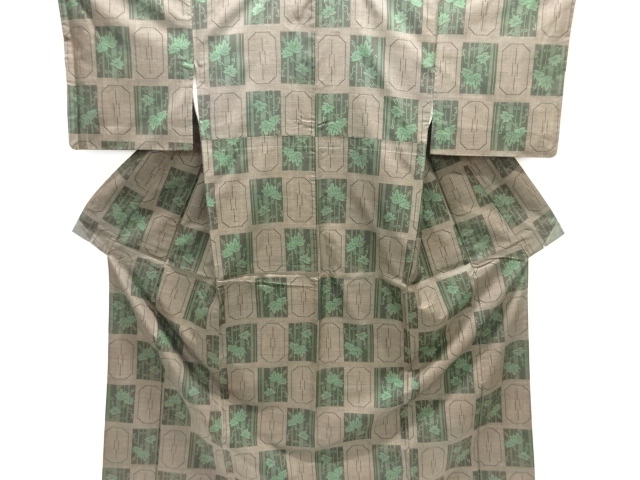 JAPANESE KIMONO / DORO OSHIMA TSUMUGI (5 maruki) / WOVEN IVY